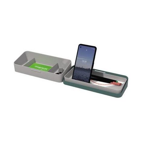 HELIT Tischorganizer helit the companion 22,5 x 5,6 x 10 cm (B x H x T) nicht gefüllt Kunststoffrecycelt grün/grau (1/3)