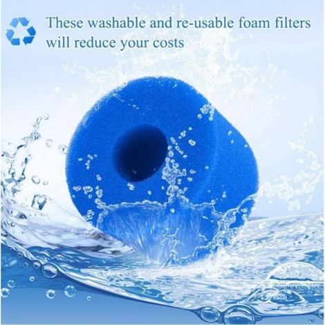 Filtre Spa Éponge - Intex - S1 - Réutilisable - Lavable - 2 pièces (1/4)