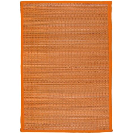 UNITED - Tapis en jonc de mer orange 70x110 (1/3)