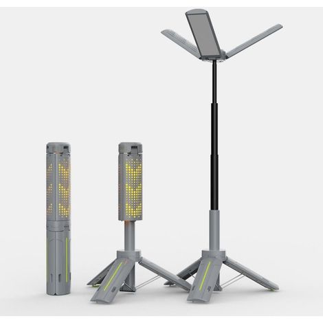 Lampe de camping rétractable pour extérieur, rotation à 360 °, lampes de poche étanches pour camping, randonnée, pêche (1/4)