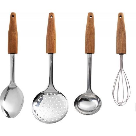 Set di utensili da cucina Husla in legno di acacia 73952 (1/2)