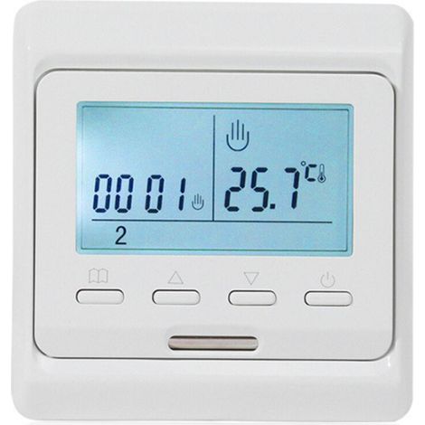 SABIR Thermostat d'ambiance Programmable avec Sonde 16A pour Chauffage au Sol Electrique, Numérique Thermostat Plancher Chauffage électrique (1/4)