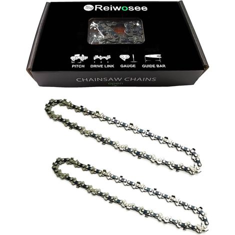 Chaînes de Tronçonneuse Chaîne de Scie pour 6 pouces Mini Chaineau Rechargeable de poche 1/4" 1,1 mm 37 TG Guide, Longueur 23 cm Convient pour les Arbres de Scie à Bois (1/5)