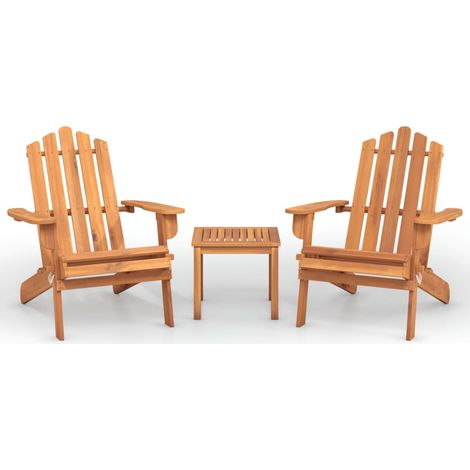 Maison Exclusive - Ensemble de salon de jardin Adirondack 3 pcs bois acacia solide (1/5)