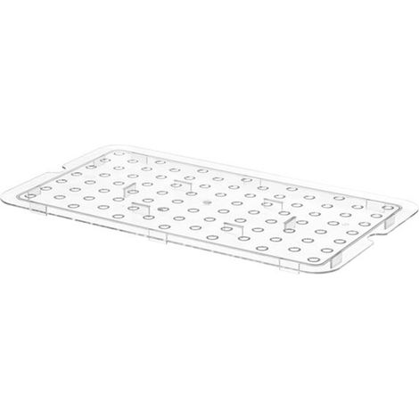 Inserto scolapiatti per contenitori GN in policarbonato GN 1/1 - Hendi 868522 (1/2)
