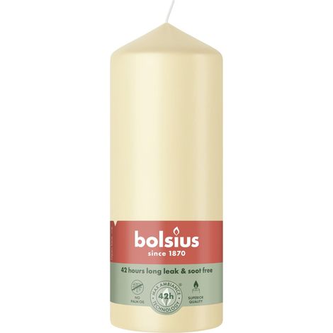 Bolsius Stumpenkerze beige 15 cm Ø 5,8 cm Stumpenkerze