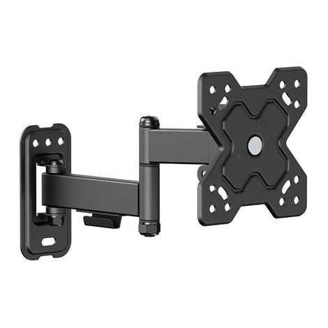 Cromad - Soporte de pared con brazo articulado para TV de 13 a 32 pulgadas, giratorio, reclinable y doble extensión, peso máximo 20 kg, VESA 100 x 100