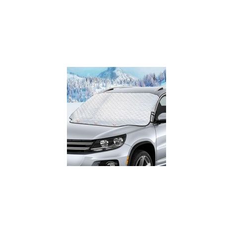 Housse de pare-brise magnétique universelle pour voiture, protection hivernale contre le gel, la neige, la glace, les UV et la p (1/5)