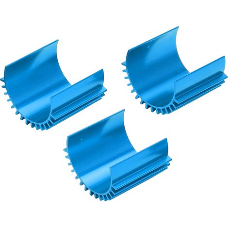 Dissipateur thermique 3 pièces en aluminium pour moteurs brushless/brushed, refroidissement ailettes RC WPL C14 (1/5)