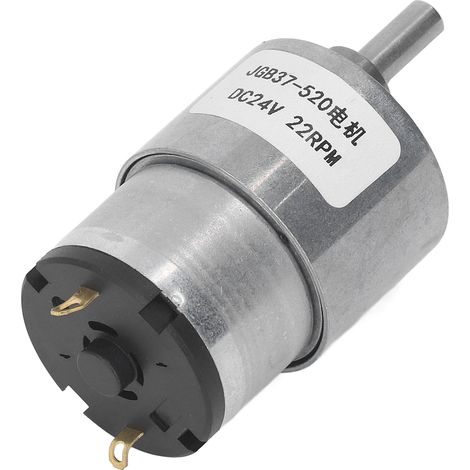 Motoréducteur à vis sans fin autobloquant bobine en laiton fort couple 24V CC 22 tr/min (1/5)