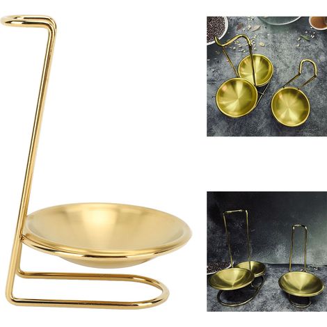 Schöpfkellenhalter aus Edelstahl, chinesisches Fondue-Zubehör, einseitiger, vergoldeter Schöpfkellenhalter (1/5)