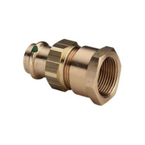 Viega Raccord à vis Sanpress 131937 15 mm x Rp 2000 /2, bronze ou bronze au silicium, joint plat, contour SC (1/3)