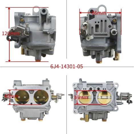 6J4-14301-05 Carburetor for Yamaha outboard motors, 6F6-14301-06 Drive motors for fishing boats--DTEKGAZ