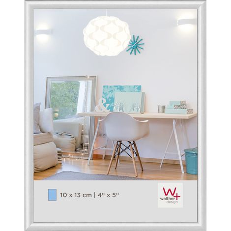 Cadre photo argent 10 x 13 cm Cadre en plastique KV113S (1/5)