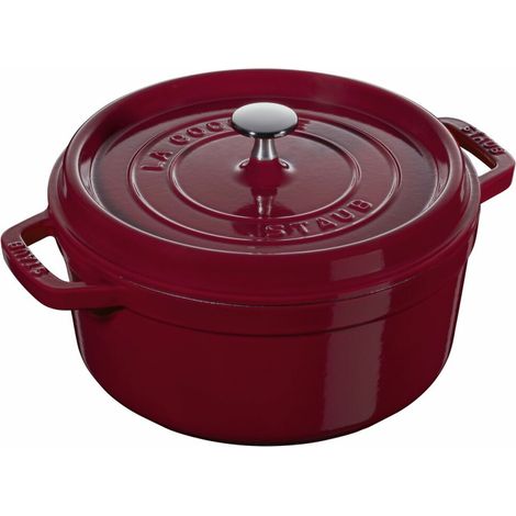Staub Cocotte Bordeaux 24 cm aus Gusseisen