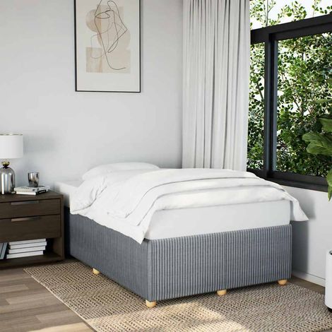 Teenpull – Bettgestell ohne Matratze Hellgrau 120x190 cm Stoff (1/5)