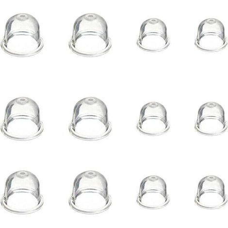 12 Pièces Carburateur Amorce Pompe Ampoule 19 mm et 22 mm Poire Pompe Amorcage Accessoires de Carburateur pour Debroussailleuse Tronçonneuse Souffleur Tondeuse - (1/4)