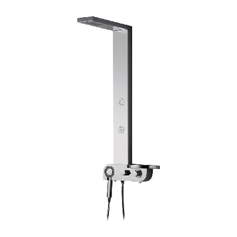 PARETE ATTREZZATA FLORENCIA- Acciaio inox lucidato- NYMO- pezzi 1 (1/2)
