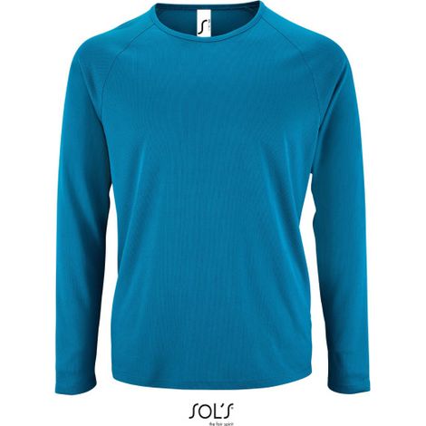 Camiseta De Deporte De Manga Larga De Hombre SOL'S SPORTY LSL MEN 3XL Aqua
