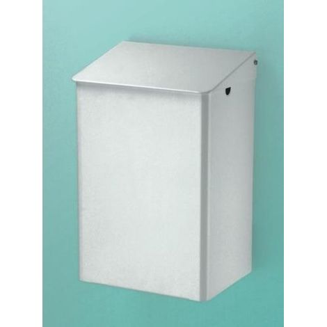 Petit conteneur à déchets, 6 l, aluminium blanc