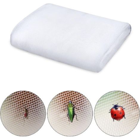 Rete anti-insetti da giardino 2,5 m x 10 m, rete anti-uccelli, rete anti-insetti per ortaggi, rete anti-insetti per giardino e serra