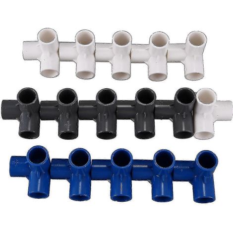 Lot de 16 raccords de tuyau en PVC de 20 mm - Raccord 3 voies compatible avec l'irrigation de jardin (compatible avec Haoyi) (1/4)