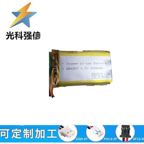 3200-mAh-Polymer-Akku 884267 für Schönheitsgeräte, Smartwatches, Rasierer, Sprachaufzeichnungsgeräte, Augenaufzeichnungsgeräte, 3,7-V-Zelle