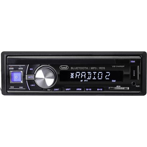 Trevi Scd 5702 BT - Radio de Coche con USB, SD, Aux-In, Bluetooth, USB Fast Charge para Carga rápida de Smartphone, 30 W, Color Negro (1/3)