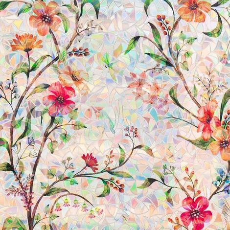 Pellicola decorativa per finestre Sangosa statica, 45x200 cm, incisa al laser. (1/5)