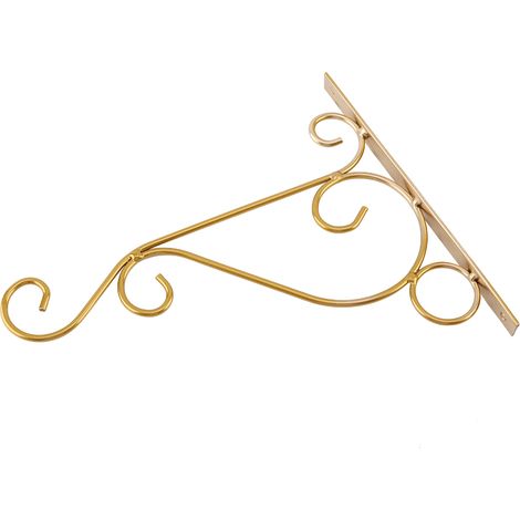Wandmontierte Pflanzenhalterung aus Eisen, dekorativer Gartenhaken, dekorativer Wand-Topfhalter (1/5)