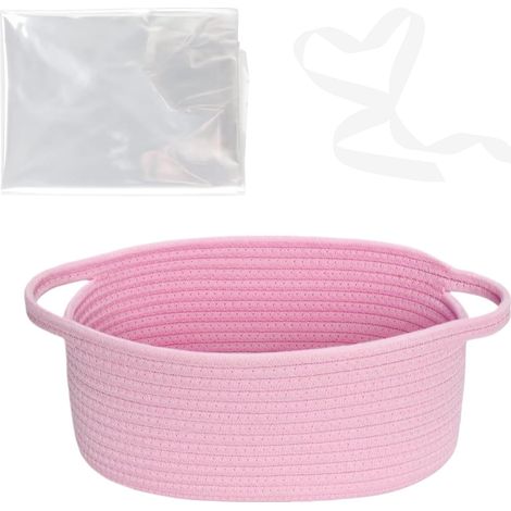 de rangement tissé - Boîte de rangement de 11,81 pouces pour pour bébé, conteneur avec poignées, organisateur élégant pour dortoir, salon, commodes, salles de bains, organisation d'appar (1/5)