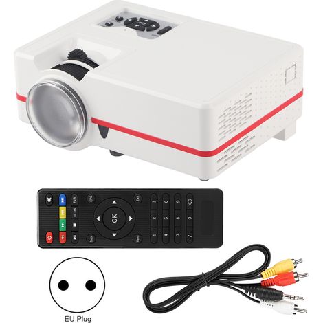 VS313 Mini Projecteur LED HD 1080P pour Cinéma Maison avec Micro (Prise EU 110-240V) (1/5)