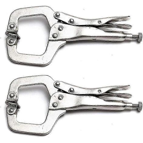 Étau en acier de type C de 9 pouces avec plateau rotatif (ensemble de 2 pièces) (1/5)
