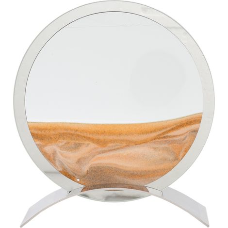 Tableau sable mouvant, décoration de bureau, tableau sable mouvant pour salon, bureau, chambre, couleur jaune (1/5)