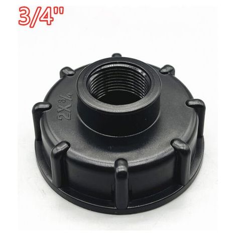 Adapter IBC S60x6 Hahn für 1000-Liter-Flaschen, 3/4 von Pollice (Versione Convessa Esterna a 6 Punti (3/4") Ispessito) (1/3)