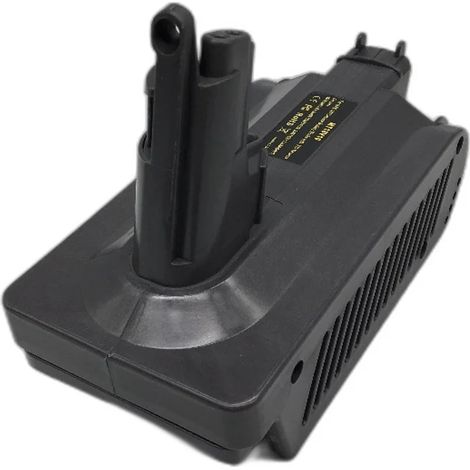 Adaptateur de batterie lithium 18 V 24 W de remplacement compatible avec l'aspirateur Dyson V10, gris (1/4)