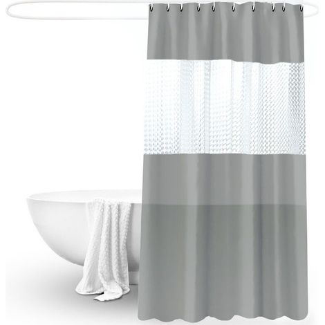 Rideau de douche 180x200, Rideau de douche anti-moisissure Rideau de bain