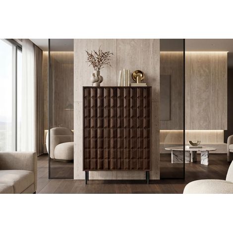 Buffet haut moderne noyer/expresso Rubie (1/5)