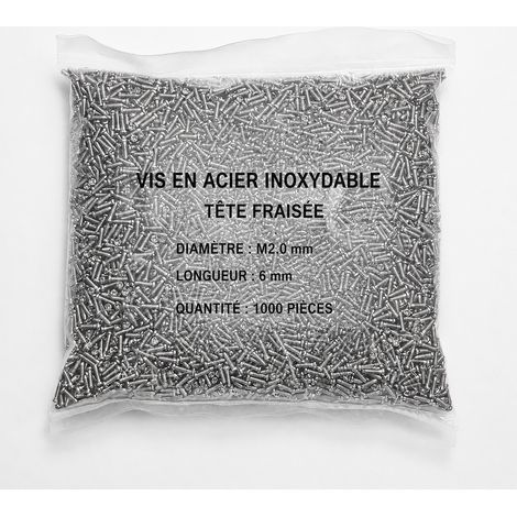 Vis pour plaquettes de nez de lunettes à bout pointu M1.2 x 3,6 mm micro visserie réparation 750 g – Livraison gratuite