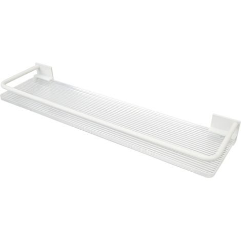 Étagère de douche murale en aluminium, couleur crème, grande capacité, étagère de rangement polyvalente pour salle de bain, sans porte-serviettes (1/5)