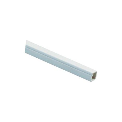 CANALINA BIANCA CHIUSA CON FISSAGGIO ADESIVO- - mm.10x10x200h - 40 mt