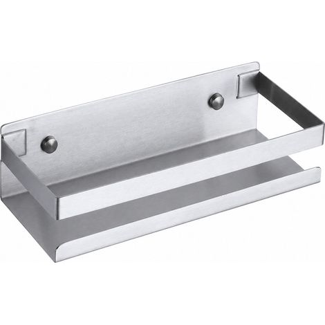 Étagère à épices murale en acier inoxydable, rangement de cuisine multifonctionnel, 25 cm (1/5)