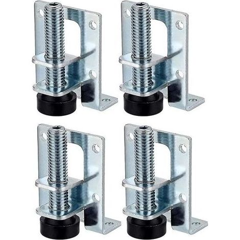 4 Pièce Niveleurs Meubles Réglables, Pieds de Nivellement Robustes, Pieds De Nivellement pour Meubles, Pieds de Meuble Réglables, Pied pour Meuble, pour Tables, Étagères, Placards, Établi (1/5)
