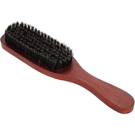 Brosse de rasage pour homme avec manche en bois, poils doux, séchage rapide, portable pour l'entretien quotidien de la barbe et le rasage. (1/4)