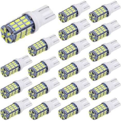 [NON UTILIZZATO] 20 pezzi Super Luminose RV Trailer T10 921 194 42-SMD 12V Luci di retromarcia a LED per auto Lampadine Luce larga Lampada Xenon Bianco