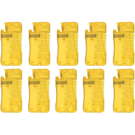 Enfile-aiguille automatique 10 pièces pour la couture à la main, outil d'enfile-aiguille à coudre automatique facile pour aiguilles à main et machine à coudre (10 pièces,jaune) (1/3)