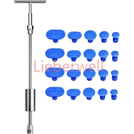 Paintless Dent Repair Kit for Car Body, Suction Cup Puller and Slide Hammer with Hammer Tabs, Auto Dent Removal Tools (1/4)