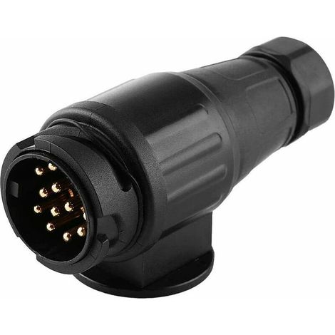 royaluxe -Prise 13 broches, 12V 13 pôles remorque caravane connect de câblage électrique adaptat prise de barre de remorquage
