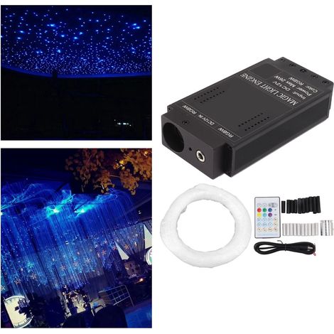 Ensemble de lumières étoilées avec mode musical, contrôle via application Bluetooth, télécommande, lumières étoilées RGBW pour voitures/plafonds/cinémas (1/5)