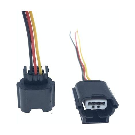 Comparison of the connector plug and wiring harness of the headlight adjustment motors of cars and trucks with the original parts (image) (1/4)